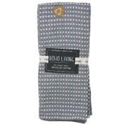Wholesale - 2pk 18x28" Grey Textured Weave Kitchen Towels C/P 36, UPC: 195010001311